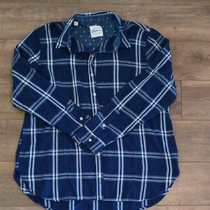 Blue Plaid Men's Shirt